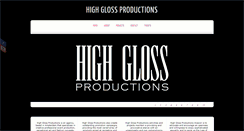 Desktop Screenshot of highglossproductions.com