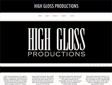 Tablet Screenshot of highglossproductions.com